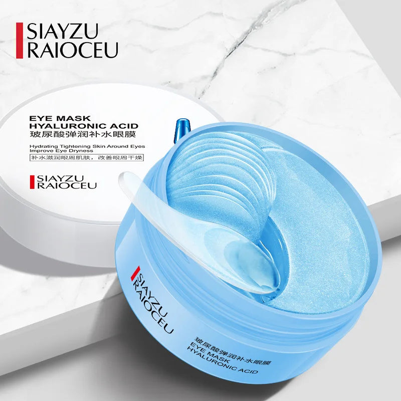 Hyaluronsyre-kollagen øjenplaster – 60 stk. fugtgivende og opstrammende pleje