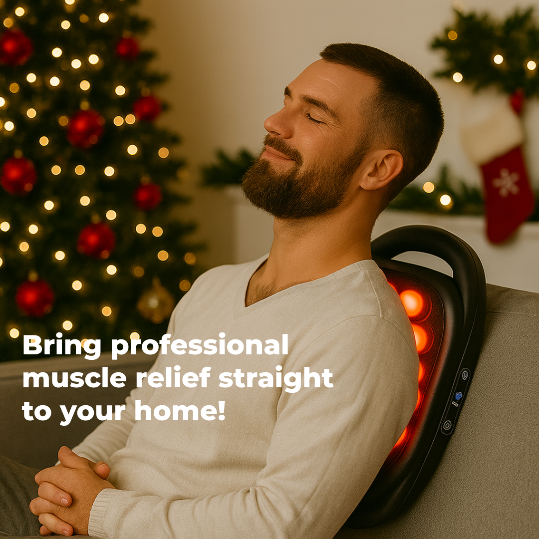 Alt-i-en kropsmassageapparat – 16 hoveder til stresslindring, restitution og daglig komfort