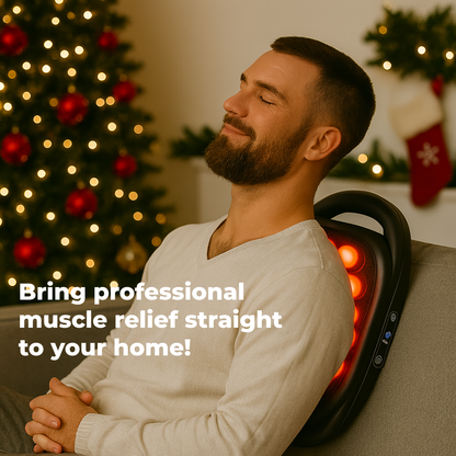 Alt-i-en kropsmassageapparat – 16 hoveder til stresslindring, restitution og daglig komfort