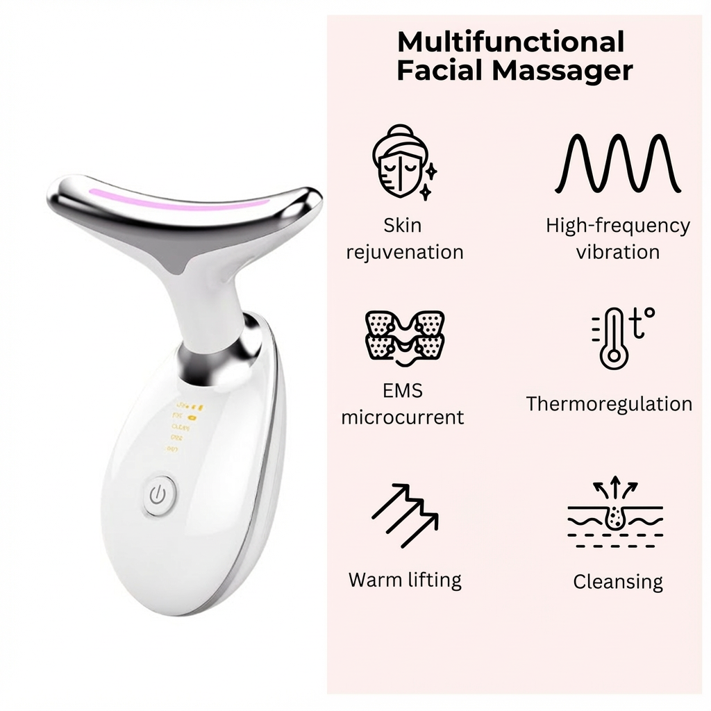 Nuuria™ - Multifunctional 7-in-1 Facial & Neck Massager